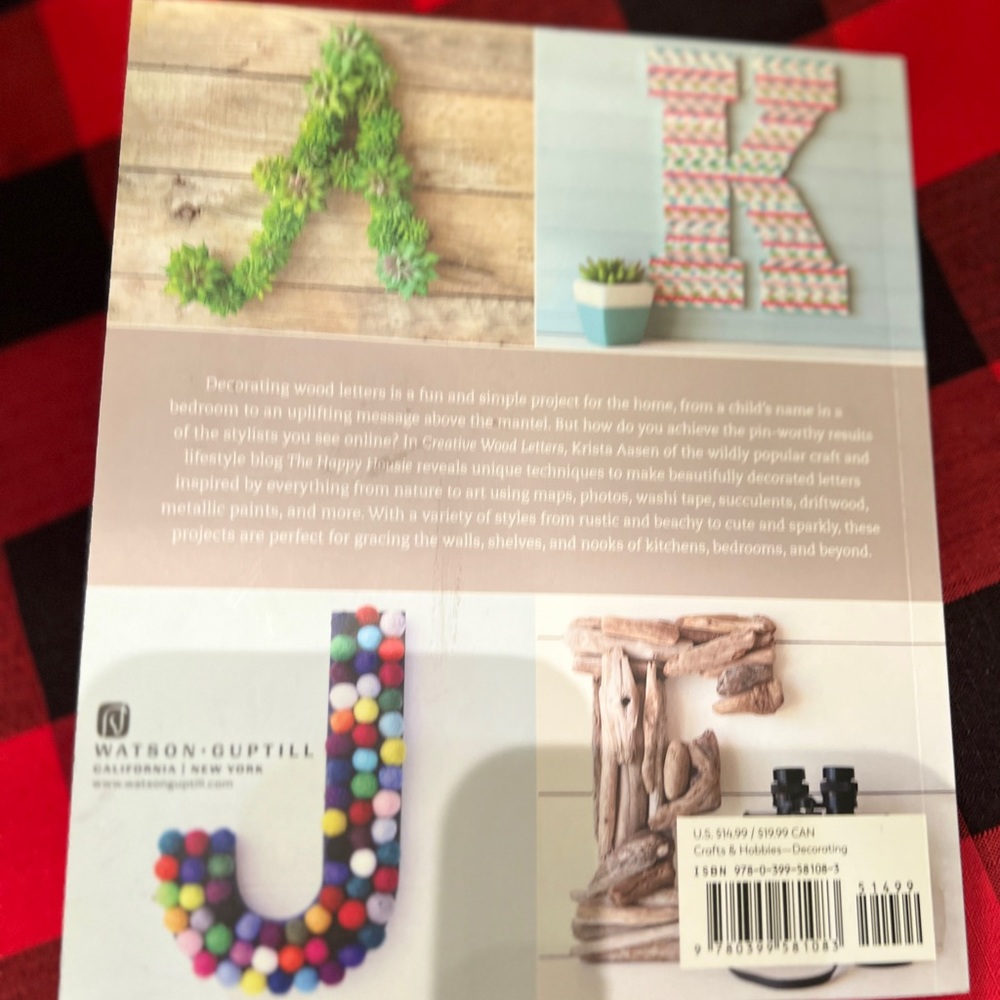 Creative Wood Letters Arts Book- 165 pages